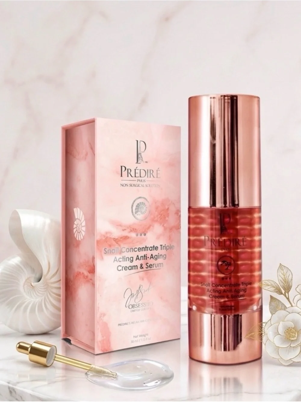 PP Snail Concentrate Triple Acting Firming Cream & Serum Duo ~Retail $1200
